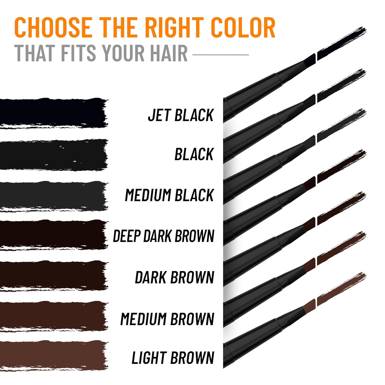 FOLLICLE BOOSTER Beard Pen Filler Styling Kit for Men - 3 - in - 1 Filling Set with 4 - Tip Fork, Normal Pencil, and Brush - Waterproof, Sweatproof & All - Day Hold - Follicle Booster