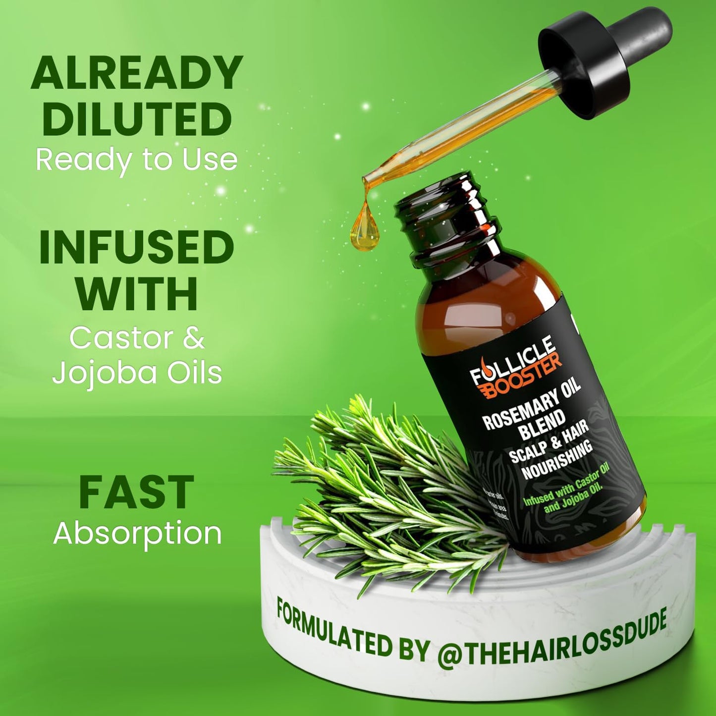 Rosemary Oil for Hair Growth - Follicle Booster