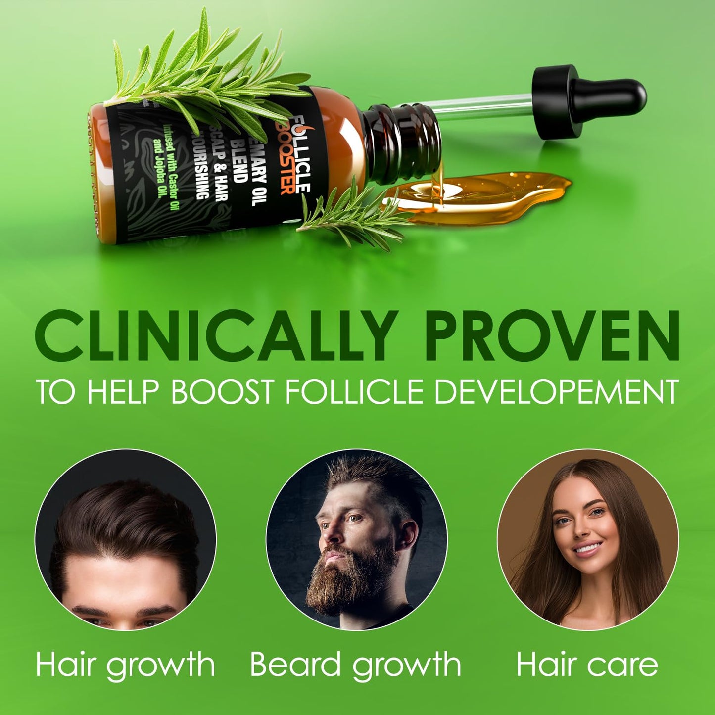 Rosemary Oil for Hair Growth - Follicle Booster