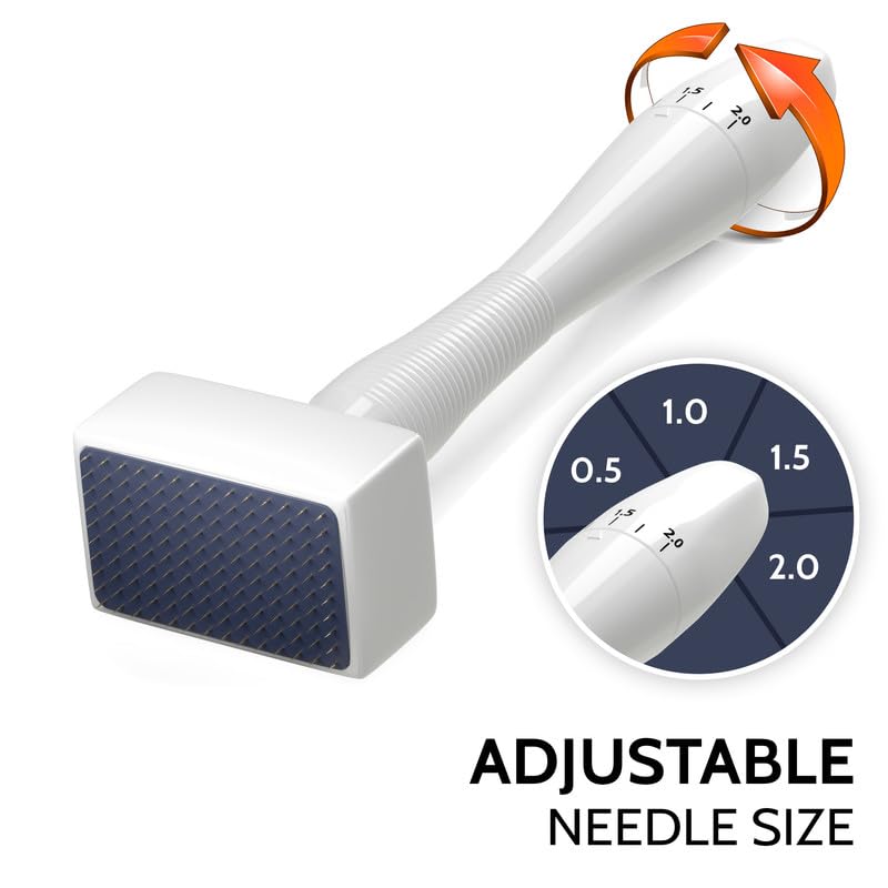 Adjustable Derma Stamp with Titanium Needles - Follicle Booster