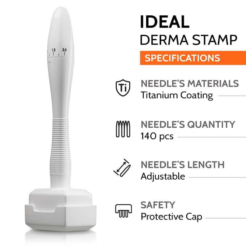 Adjustable Derma Stamp with Titanium Needles - Follicle Booster