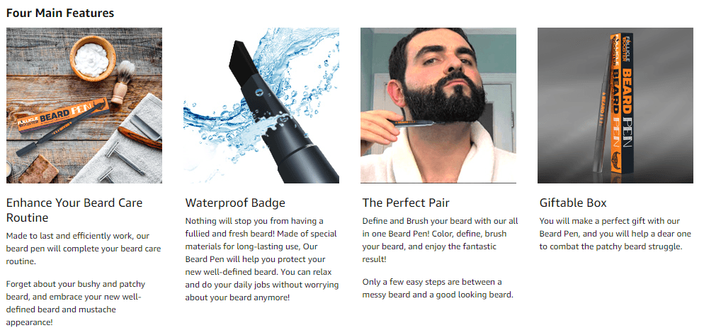 Beard Growth Pen & Brush - Follicle Booster