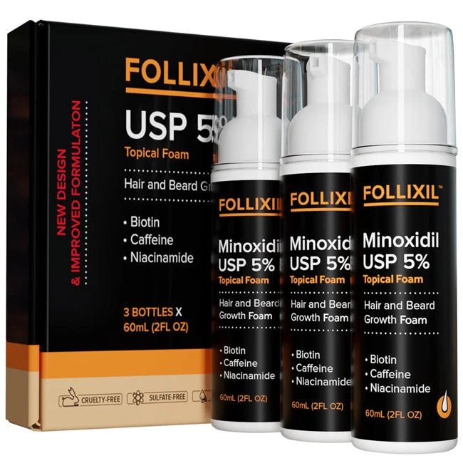 Follixil 5% Minoxidil - Foam - Follicle Booster