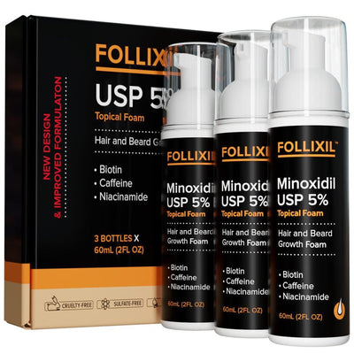 Follixil 5% Minoxidil - Foam - Follicle Booster