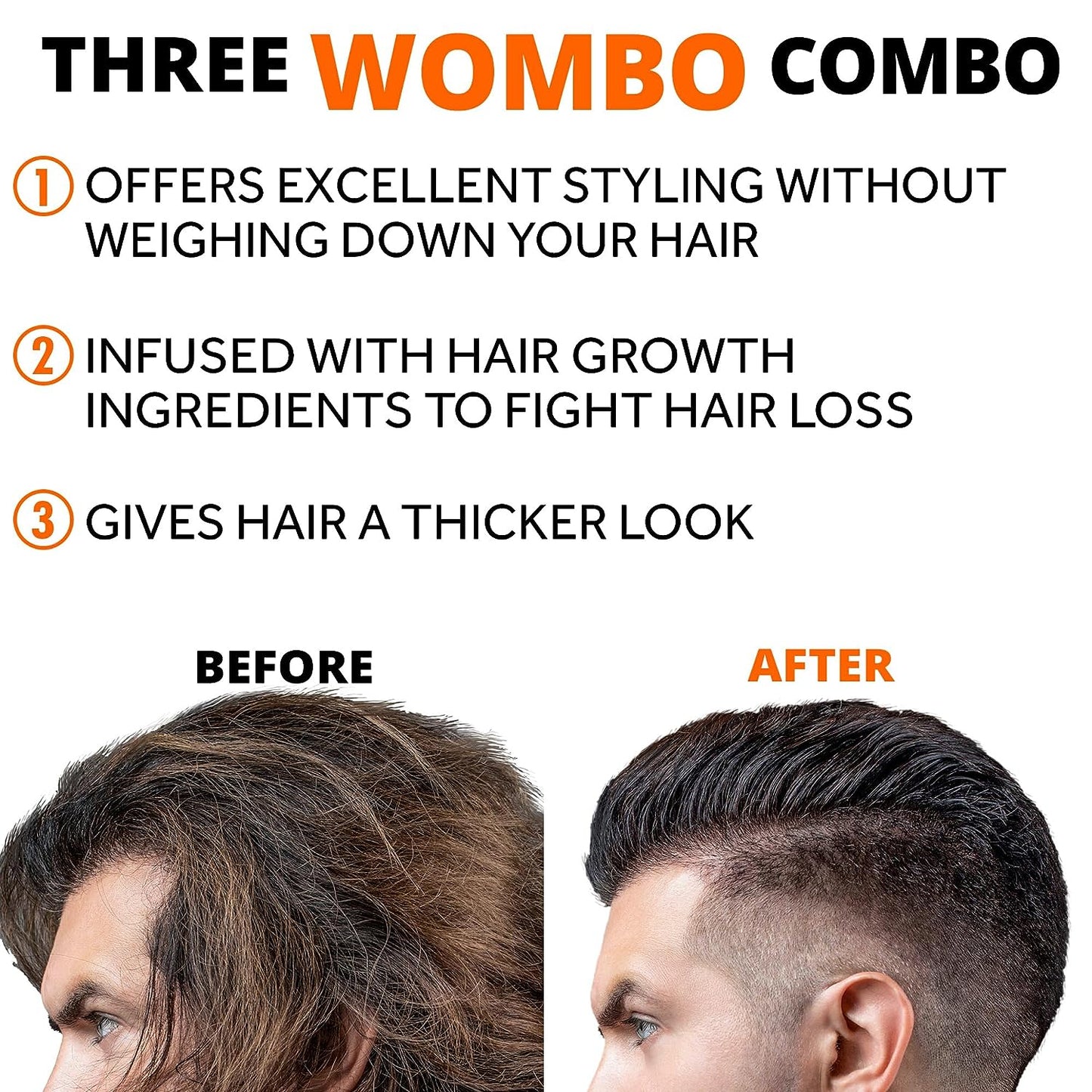 Hair Styling Thickening Pomade - Matte Medium Hold - Follicle Booster