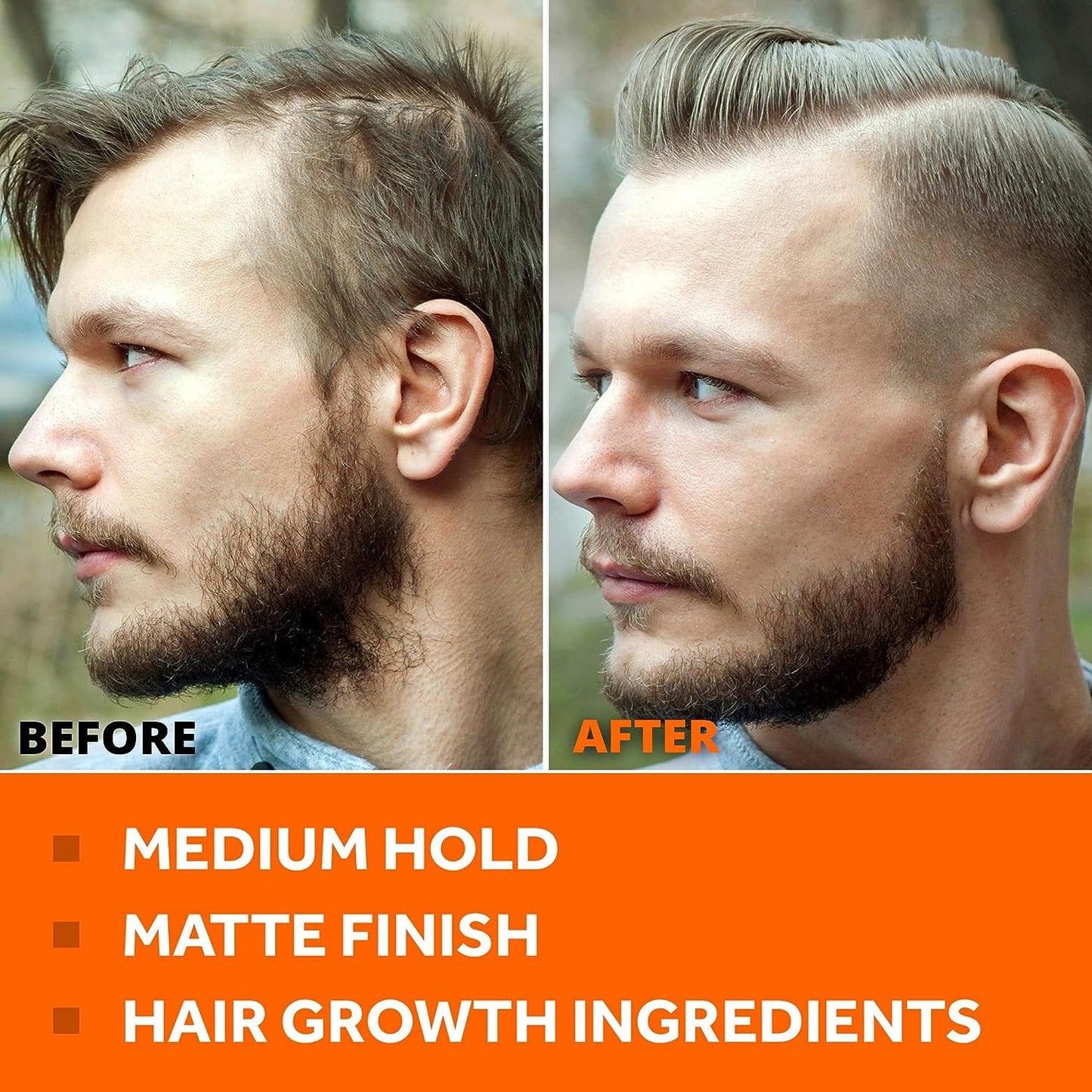 Hair Styling Thickening Pomade - Matte Medium Hold - Follicle Booster