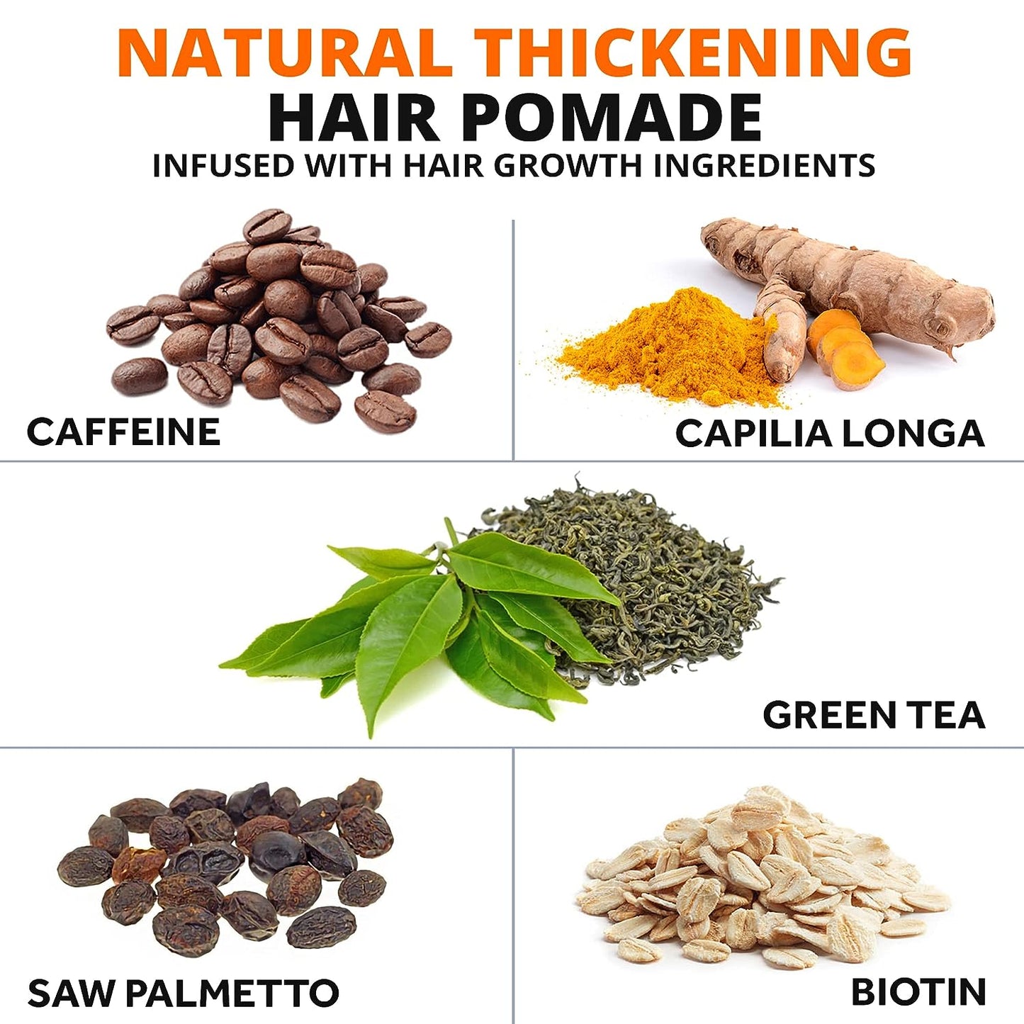 Hair Styling Thickening Pomade - Matte Medium Hold - Follicle Booster