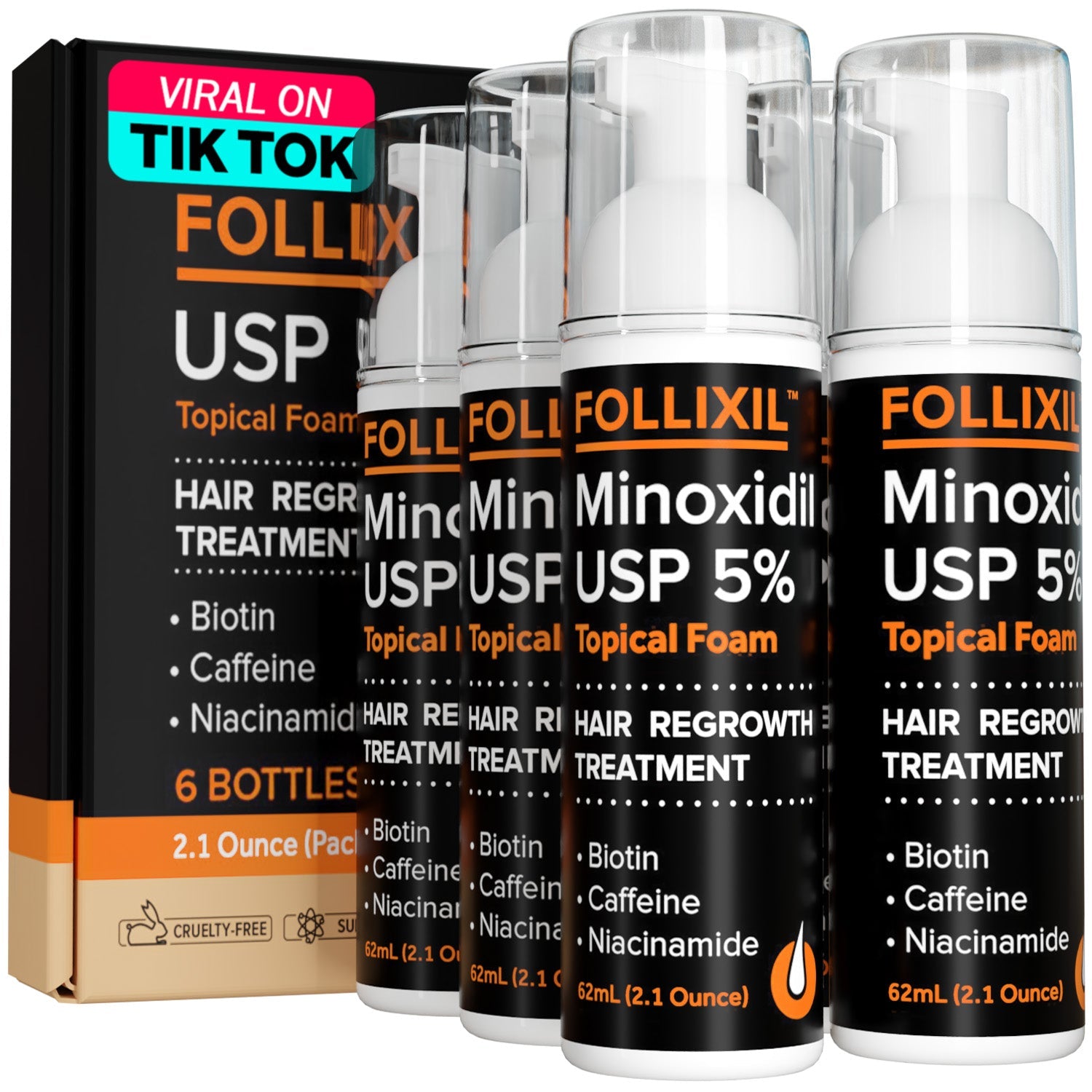 Follixil 5% Minoxidil - Foam - Follicle Booster